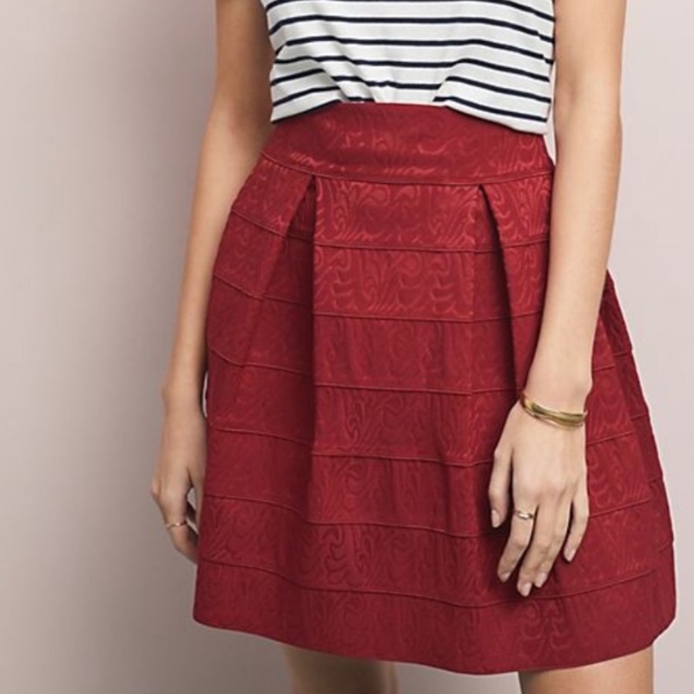 MAEVE Socialistic Structured Skirt